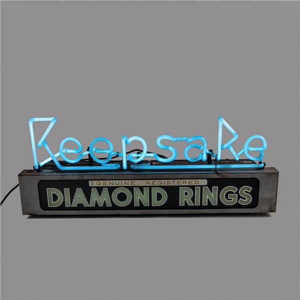 Keepsake Diamond Rings Neon Advertising Sign