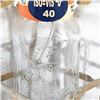 Image 3 : (6) Standard Oil Service Motor Oil Bottles w Rack