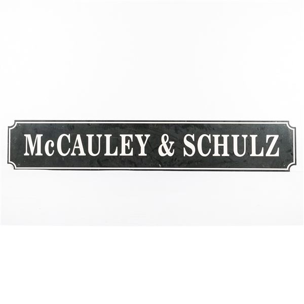 8.5' McCauley and Schulz Advertising Sign