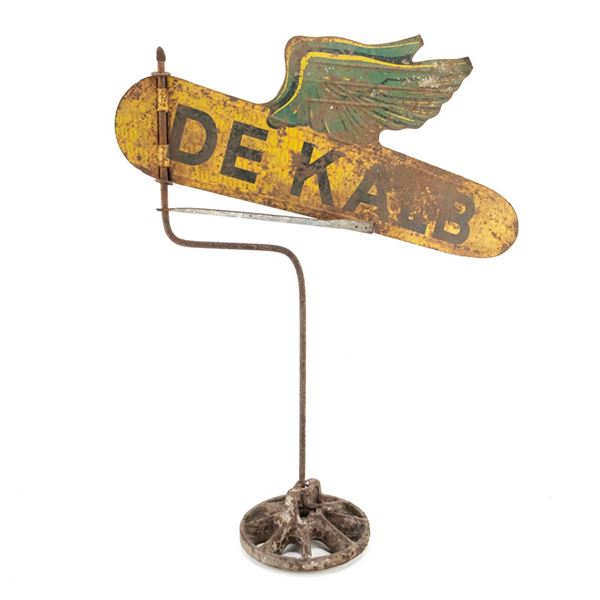 Dekalb Corn Winged Corn Cob DST Advertising Sign