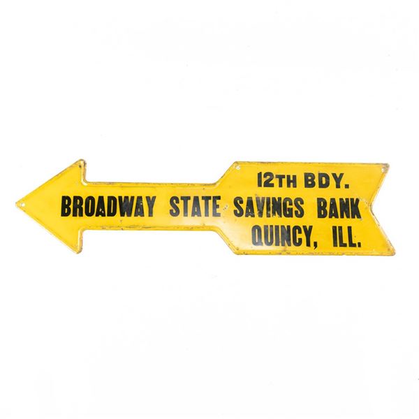 24" Broadway State Saving Finger Arrow AD Sign