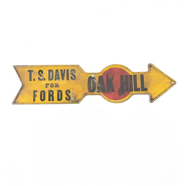 Oak Hill Finger Directional Arrow Advertising Sign