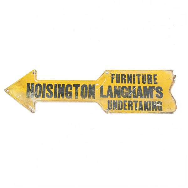 Hoisington Finger Arrow Advertising Sign
