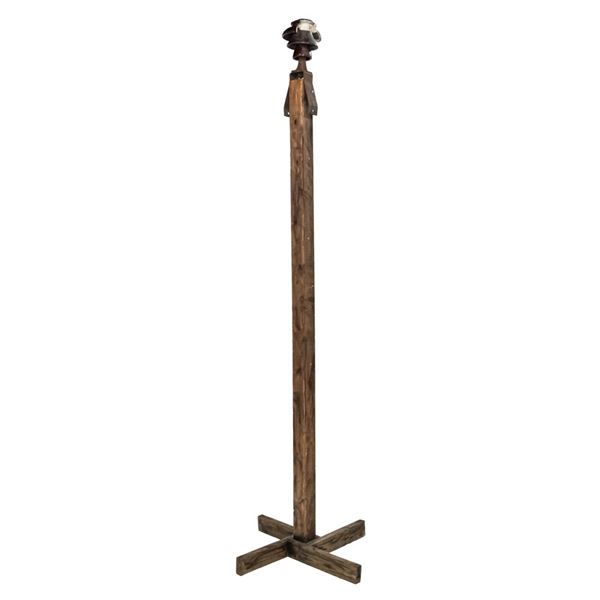 Decorative Square Wooden Display Post w Insulator