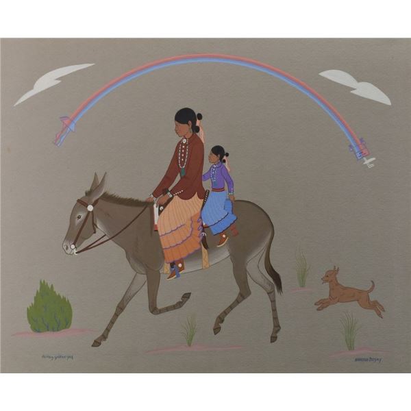 NAVAJO PAINTING (HARRISON BEGAY)