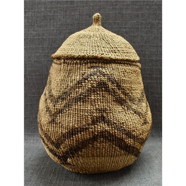 KLAMATH LIDDED BASKET