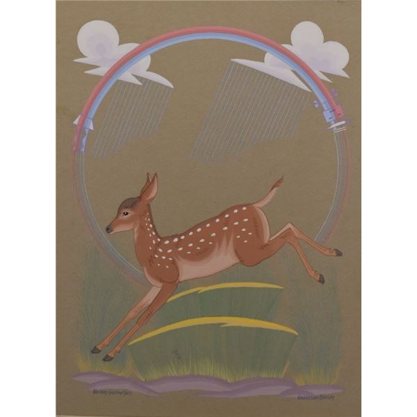 NAVAJO PAINTING (HARRISON BEGAY)