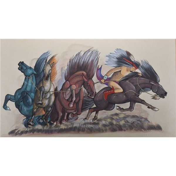 NAVAJO PAINTING (ANDREW TSINAJINNIE)