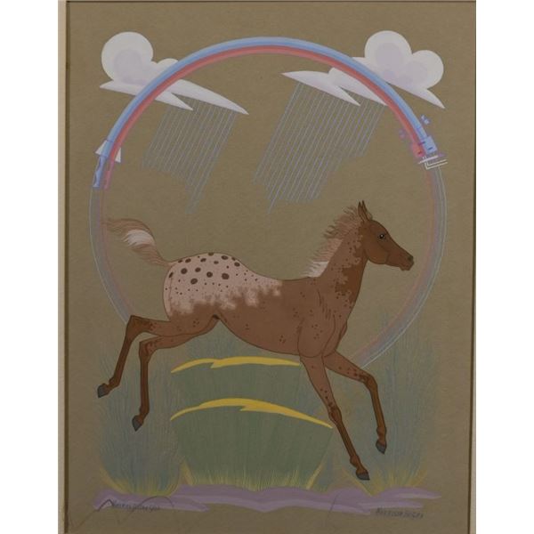 NAVAJO PAINTING (HARRISON BEGAY)