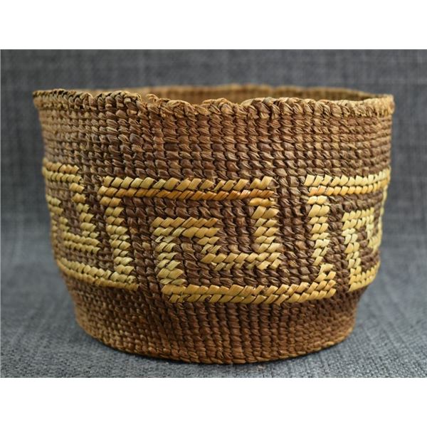 TSIMSHIAN  CEDAR BARK BASKET