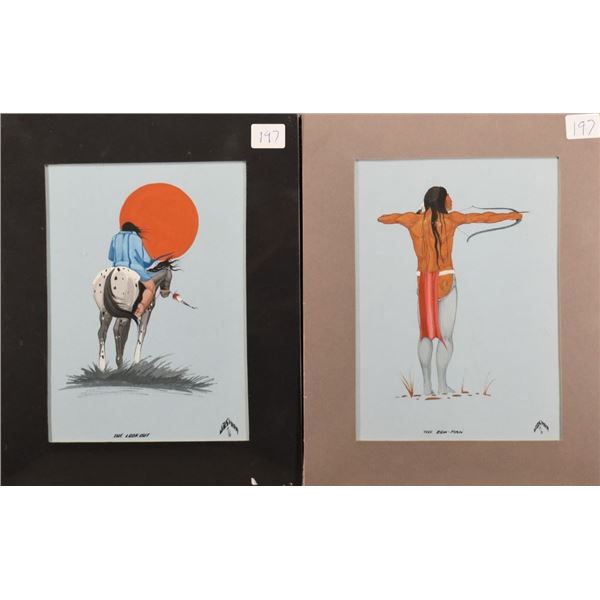 TWO SEMINOLE PAINTING (JOSHUA LEE)