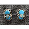 Image 1 : ZUNI SILVER EARRINGS (EFFIE CALAVAZA)