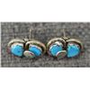 Image 3 : ZUNI SILVER EARRINGS (EFFIE CALAVAZA)