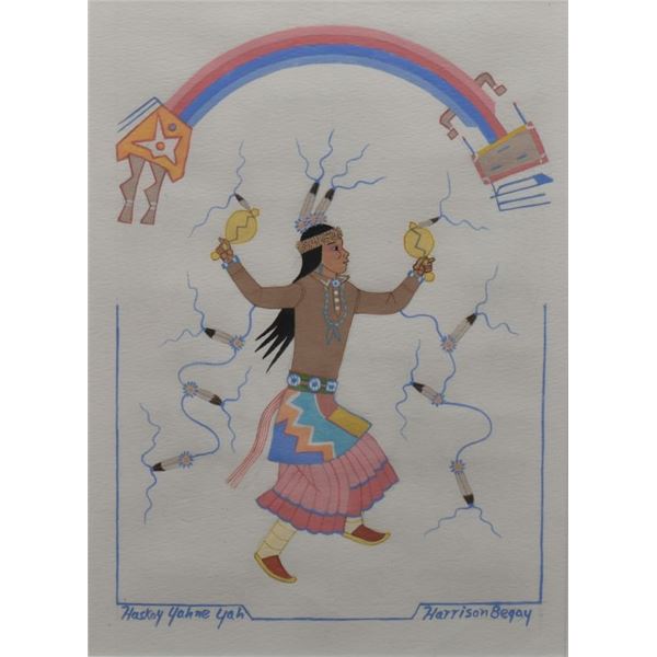 NAVAJO PAINTING (HARRISON BEGAY)