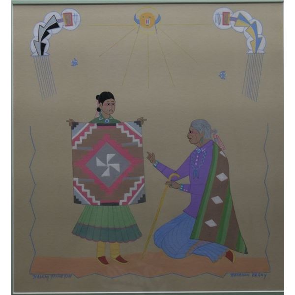 NAVAJO PAINTING (HARRISON BEGAY)