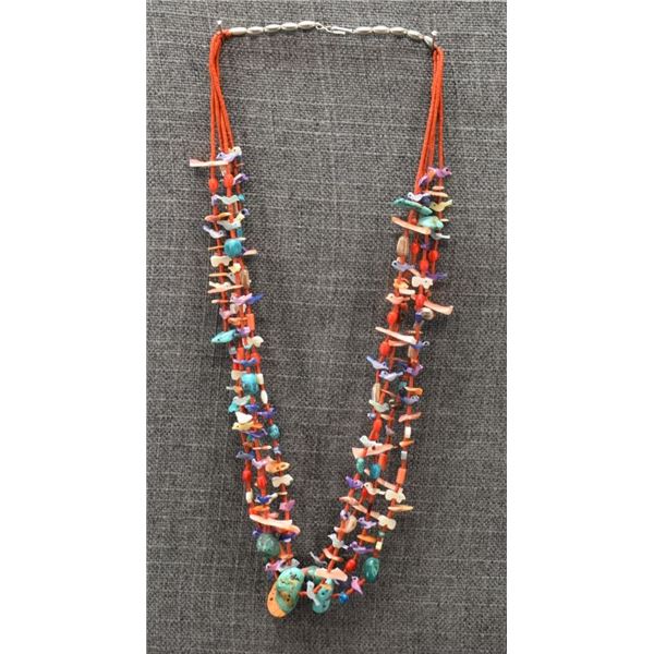 PUEBLO FETISH NECKLACE