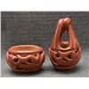 Image 1 : TWO SANTA CLARA POTTERY ITEMS (MARY)