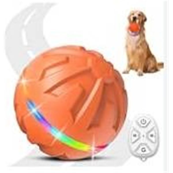 Interactive Dog Ball Toy with Remote Control and LED Lighting