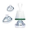 Image 1 : Choking Rescue Device with 3 Masks of Different Sizes in Green