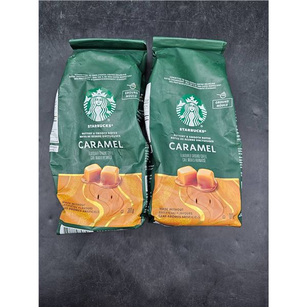 Starbucks Caramel Flavored Ground Coffee, 311 g Bags, Lot of 2