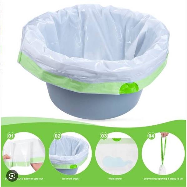 Kovevo Commode Liners with 150 Bags