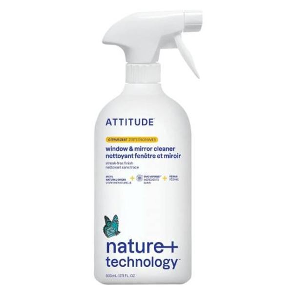Attitude Window & Mirror Cleaner, Nature+ Technology, 800mL