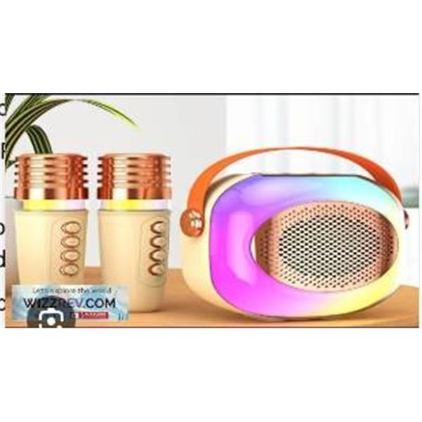 Colorful Karaoke Sound System Model A5 with Dual Microphones