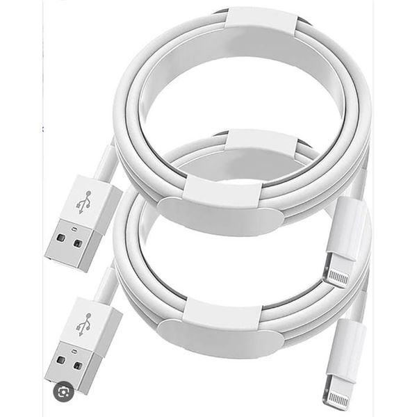Lightning to USB Sync and Charge Cable, 3 ft, 2-Pack 1 cord per box