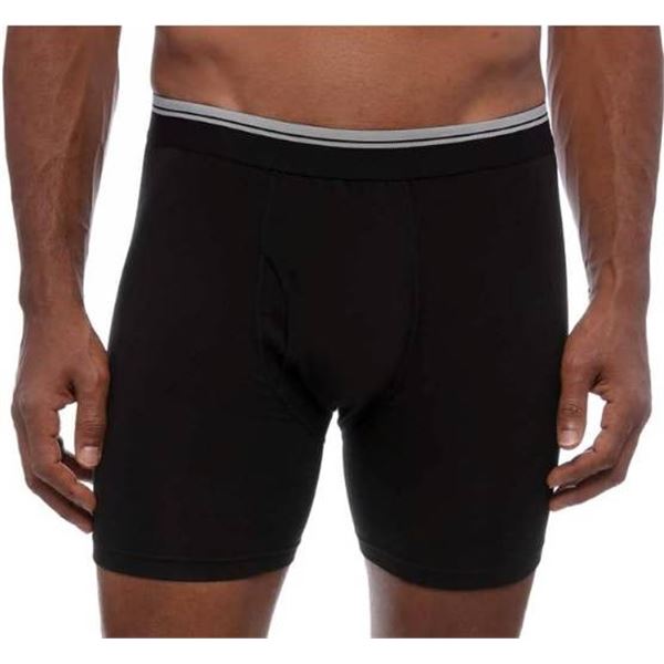 Kirkland Signature Men’s Boxer Briefs 6-Pack Cotton Stretch Fabric L/G