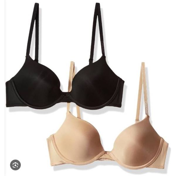 Calvin Klein 2-Pack Push-Up Plunge Bras, Size 36D