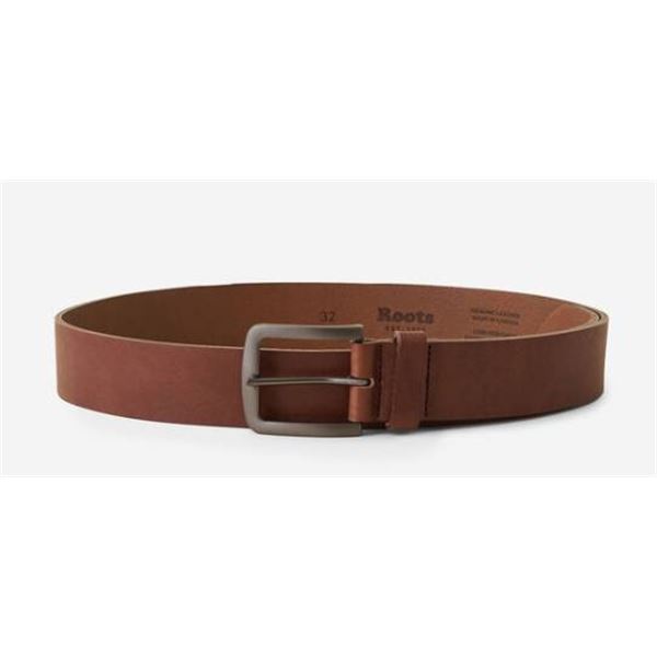 Roots Genuine Leather Belt Size 32-34 in Brown