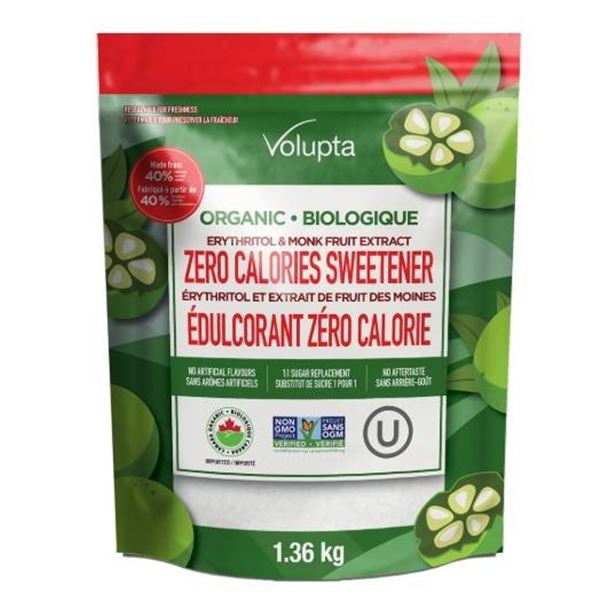 Volupta Organic Zero Calories Sweetener – 1.36 kg Bag