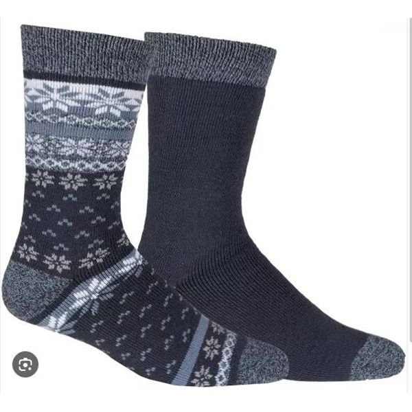 Columbia Men’s Socks, Size 6-12, Multipack, Grey and Blue Design