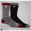 Image 1 : Columbia Men’s Socks, Size 6-12, Multipack, Grey and Red Design