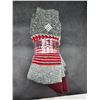 Image 2 : Columbia Men’s Socks, Size 6-12, Multipack, Grey and Red Design