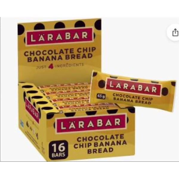 Larabar Chocolate Chip Banana Bread Bars, 720g, 16-count