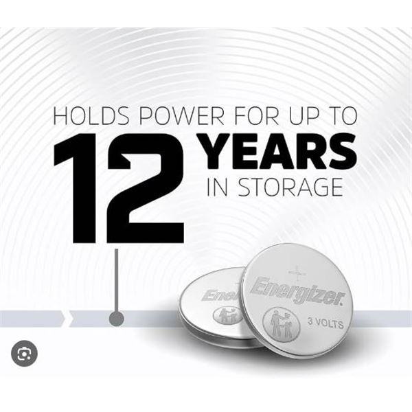 Energizer CR2032 3V Lithium Coin Batteries – Lot of 10 Packsof2