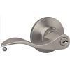 Image 1 : Raider Lever Keyed Entry Door Lockset with Satin Finish