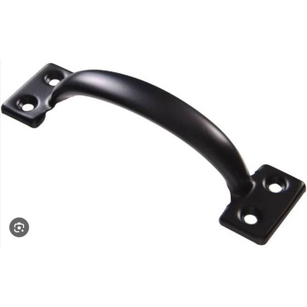 lot of 3 – Hillman 851556 Door Pull Black Metal 6-1/2 Inch Set of 3