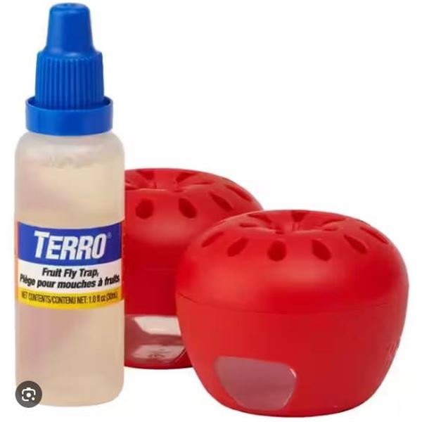 2 Packs of 2 – Terro Fruit Fly Trap with 90 Day Supply