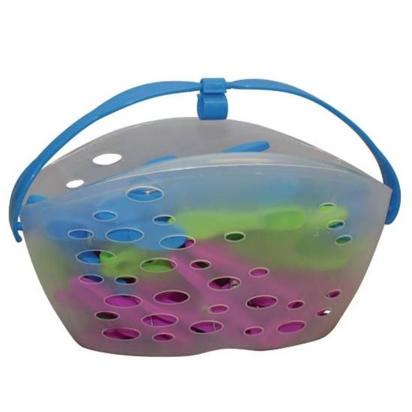 Sterilite Basket with 36 Deluxe Clothespins, Heavy Duty