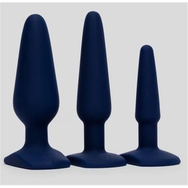 Lovehoney Booty Bound Silicone Butt Plug Set with Three Sizes
