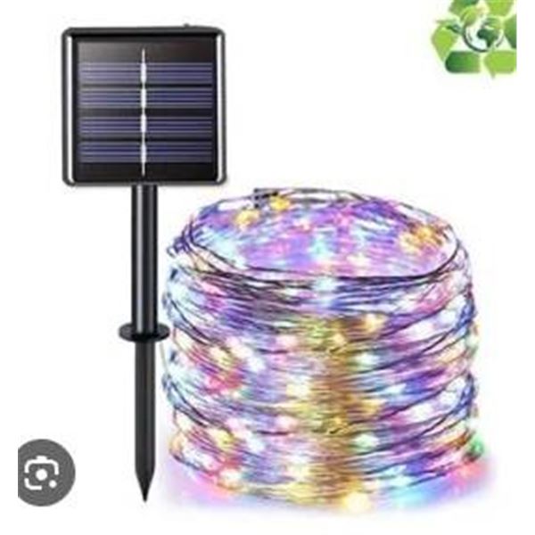 Solar LED String Lights with 640 LEDs for Outdoor Use