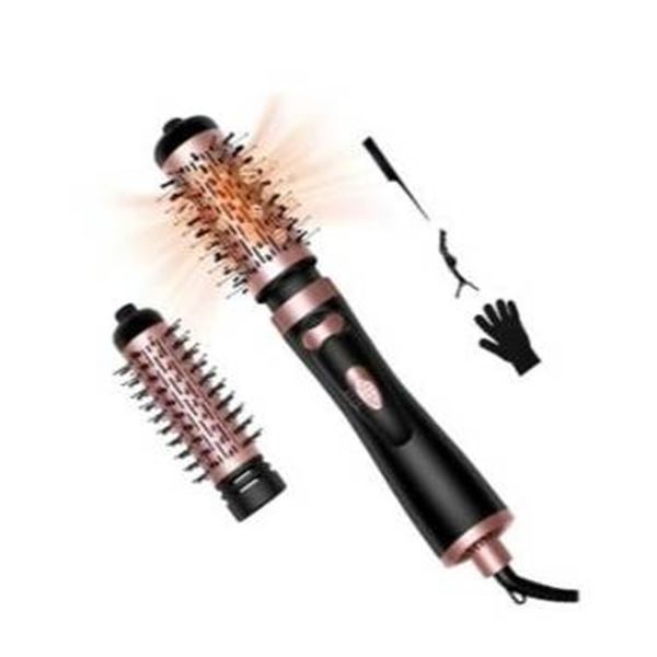 Hair Dryer Brush, 3-in-1 Rotating Hot Air Spin Brush with 2 Sizes of Brushes