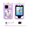 Image 1 : Purple Touch Smartphone Toy with Unicorn Design – Includes Charging Cable