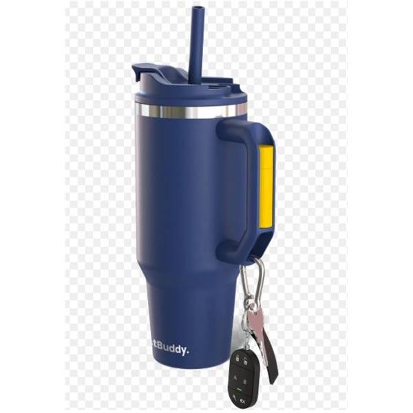 FrostBuddy 40 Oz Iced Coffee Insulator With 2-in-1 Lid Function