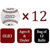 Image 1 : Rawlings 8U Recreational Use Baseballs 12-Ball Value Pack