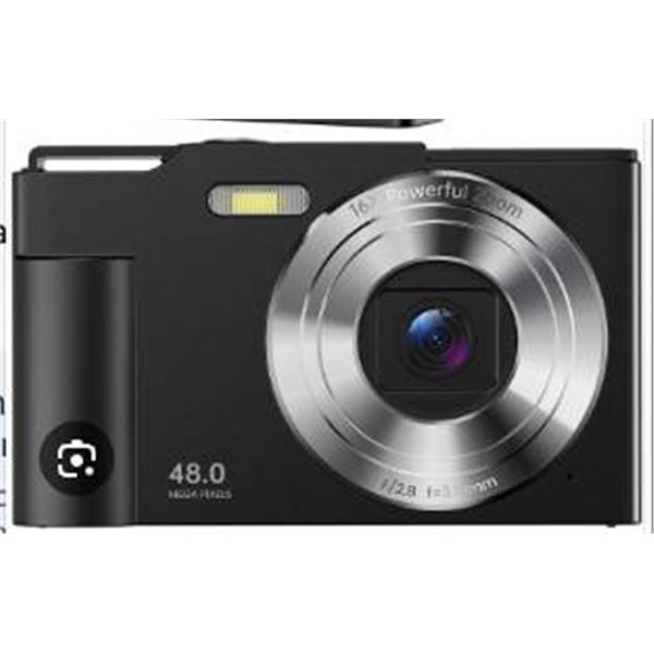 Digital Camera with 48 MP Resolution and 16X Zoom for Beginners