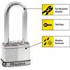 Image 1 : Master Lock M1BLCDLF Magnum Padlock with Key, 1-1/2 in. Shackle