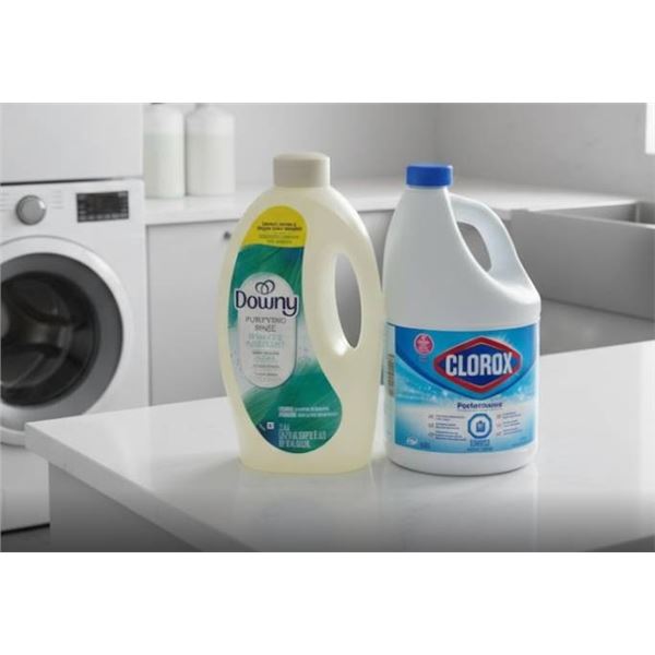 Downy Purifying Rinse 2.5L and Clorox Performance 3.97L Household Cleaning Products